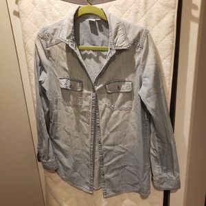 Denim button up